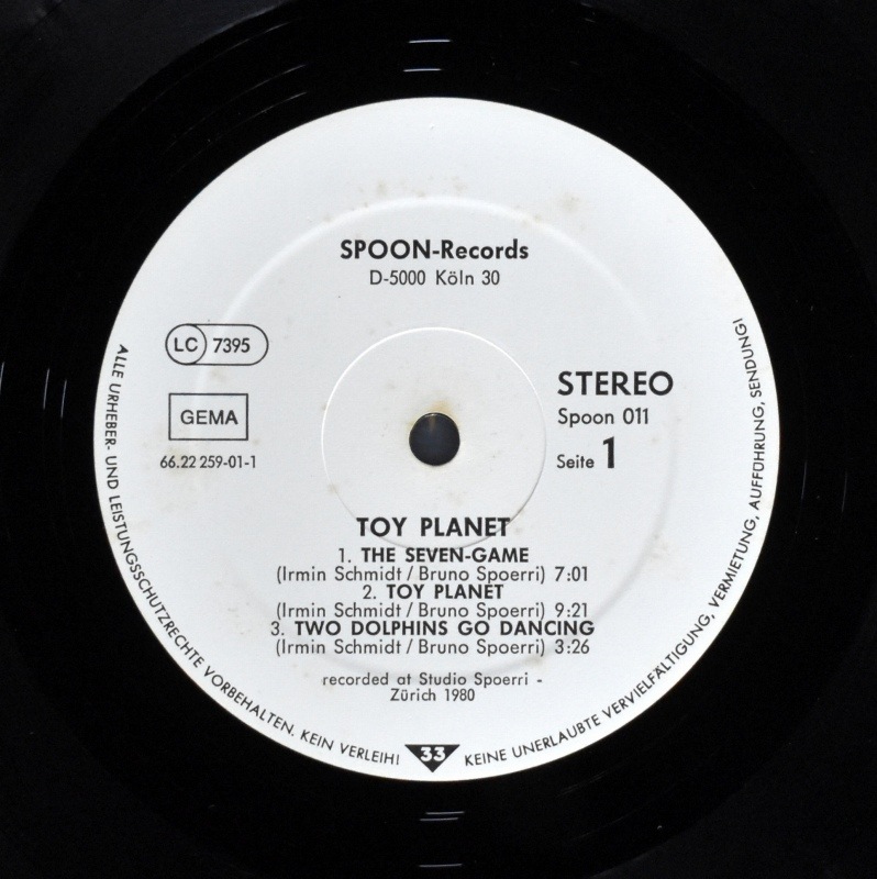Irmin Schmidt & Bruno Spoerri - Toy Planet   [LP]