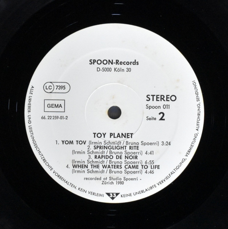 Irmin Schmidt & Bruno Spoerri - Toy Planet   [LP]