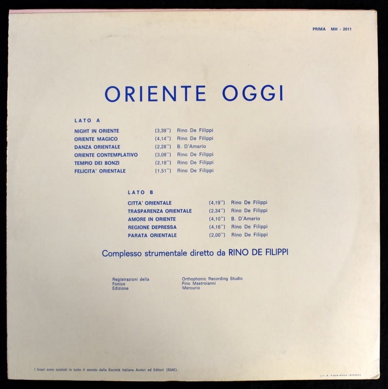Rino De Filippi - Oriente Oggi   [LP] 73ǯ���ˡ����ꥸ�ʥ�