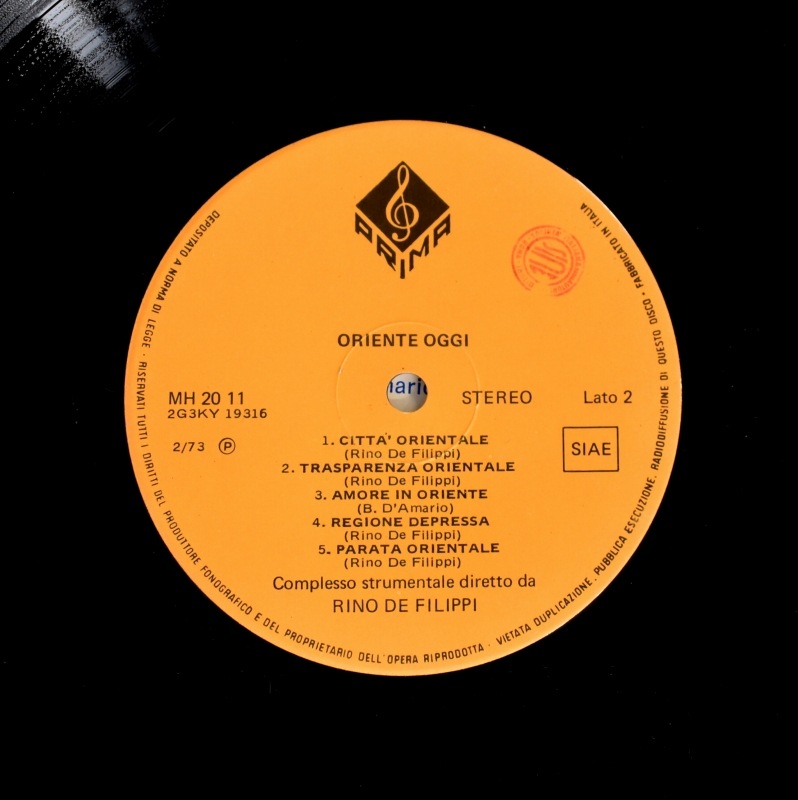 Rino De Filippi - Oriente Oggi   [LP] 73ǯ���ˡ����ꥸ�ʥ�