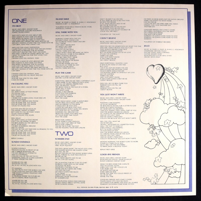 洋楽 AOR CD Mackey Feary & Nite Life Mackey Feary & Nite Life ‎– Hawaiian Breeze – Galapagos Records