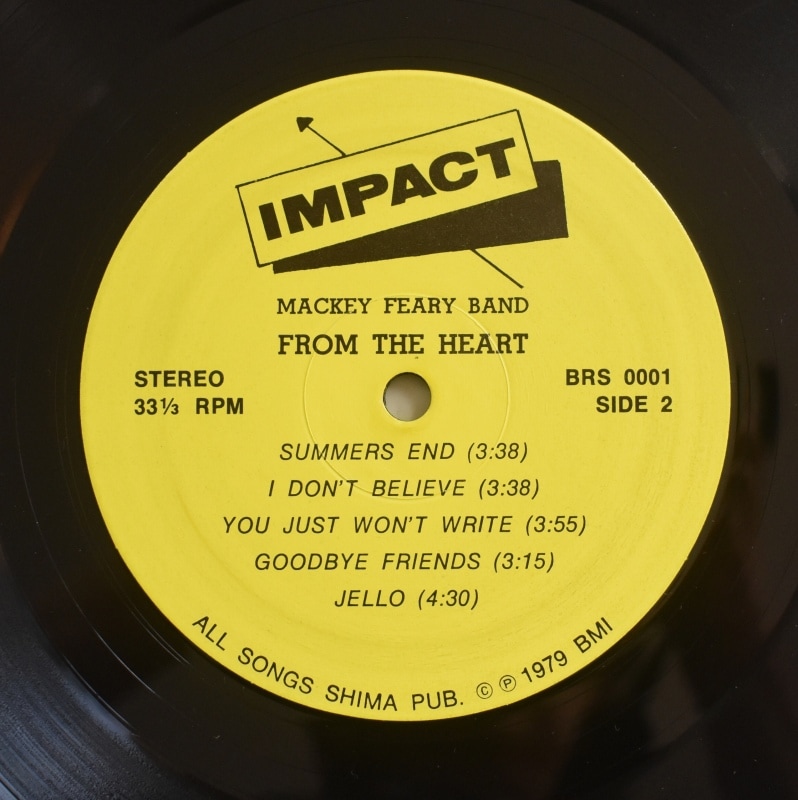 洋楽 Mackey Feary Band - From The Heart Mackey Feary Band – From The Heart – Vinyl (LP, Album), 1979