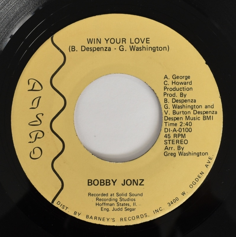 Bobby Jonz - Win Your Love / You Don't Know What You've Got !   [7inch]