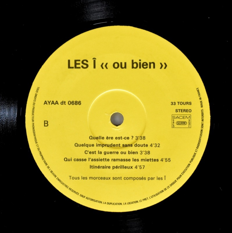 Les I - Ou Bien  [LP]