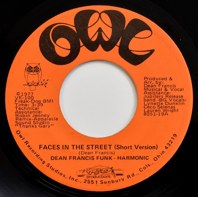 Dean Francis Funk-Harmonic - Faces In The Street (Short Ver.) / (Long Ver.)  [7inch]