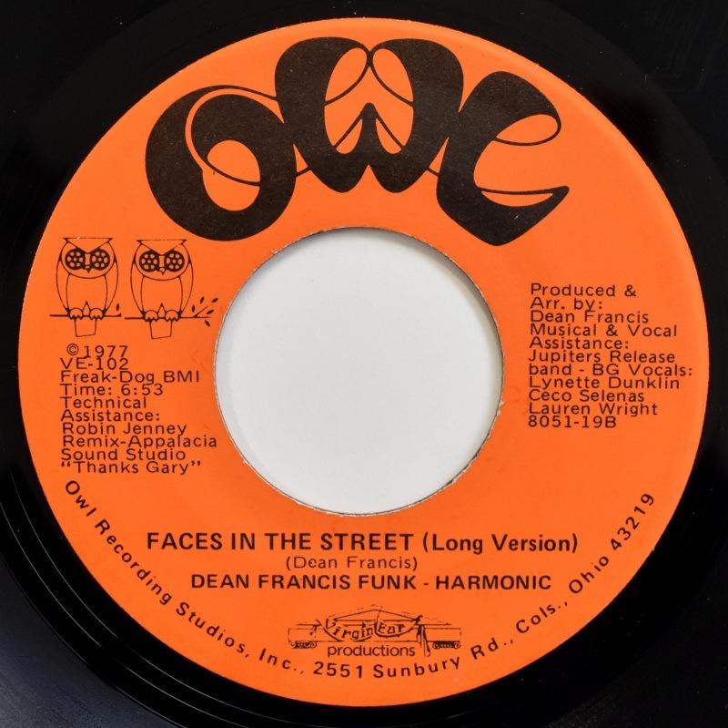 Dean Francis Funk-Harmonic - Faces In The Street (Short Ver.) / (Long Ver.)  [7inch]