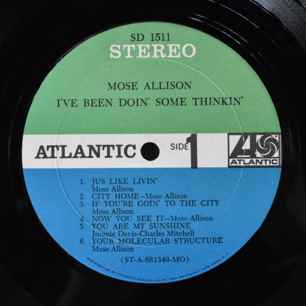 Mose Allison - I've Been Doin' Some Thinkin'｜JAZZ,VOCAL｜Paddy