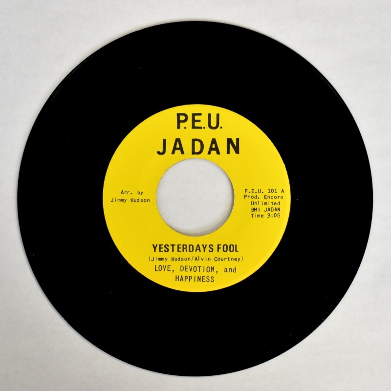 Love, Devotion, And Happiness - Yesterdays Fool / Joy Sweet Joy[7inch]
