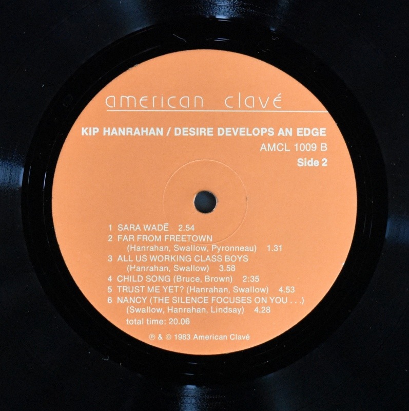 Kip Hanrahan - Desire Develops An Edge [2x LP]｜JAZZ,JAZZ ROCK / FUSION ...