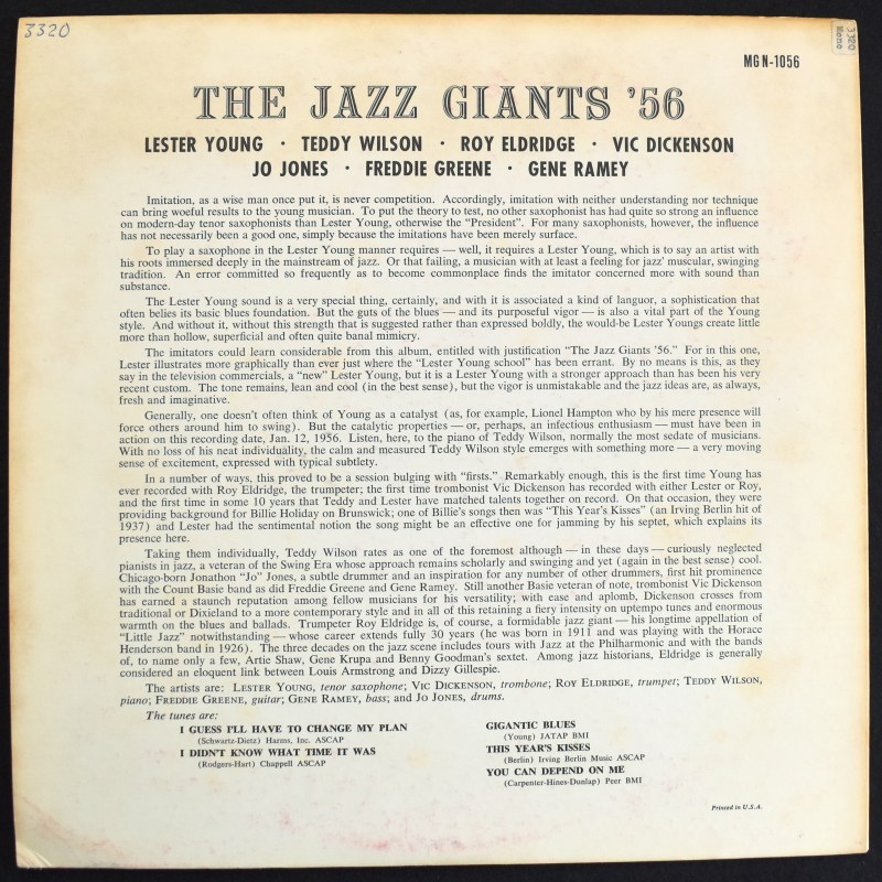 The Jazz Giants '56 - The Jazz Giants   [LP] US�����ꥸ�ʥ�