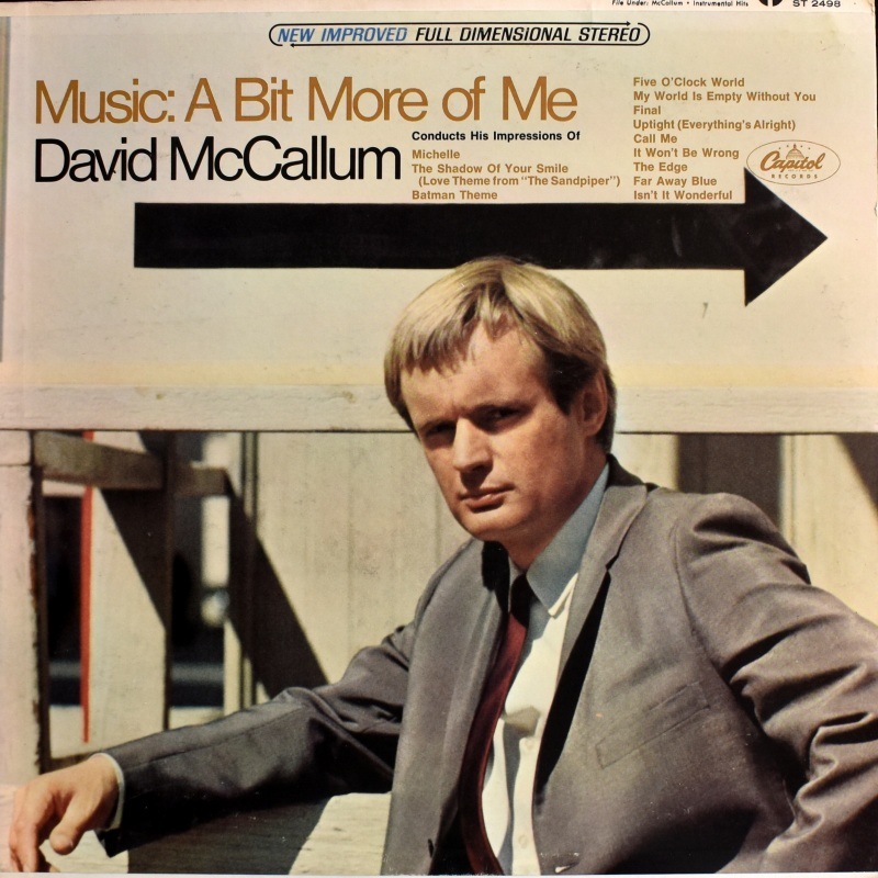 David McCallum - Music: A Bit More Of Me     [LP]
