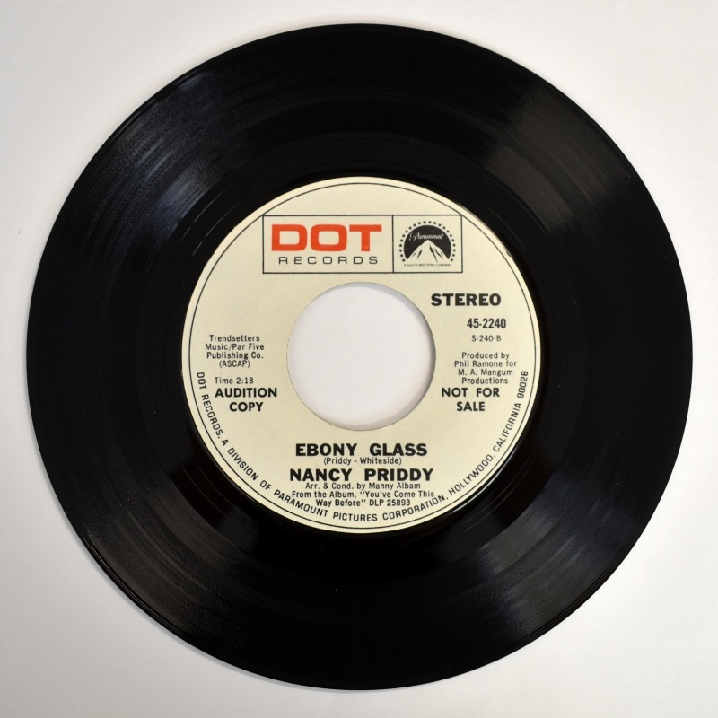 Nancy Priddy - You've Come This Way Before / Ebony Glass    [7inch Promo]