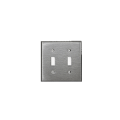 TOGGLE SWITCH PLATE-STAINLESS