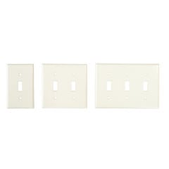 TOGGLE SWITCH PLATE-ALMOND