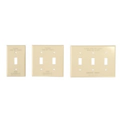 SAVE ENERGY   TOGGLE SWITCH PLATE - IVORY