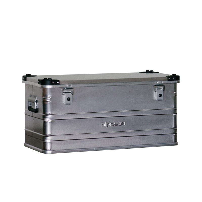 ALPOS ALUMINUM CONTAINER / with Stacking Corner - L (92L) | Metal