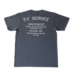 P.F.S. ORIGINAL T SHIRTS 2026 -STENCIL��DENIM/OFF WHITE��