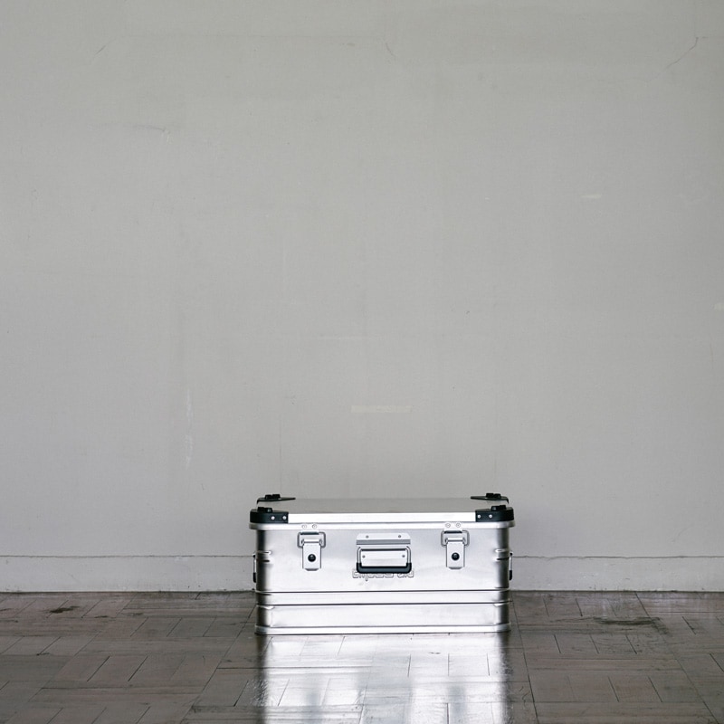 ALPOS ALUMINUM CONTAINER / with Stacking Corner -S (47L
