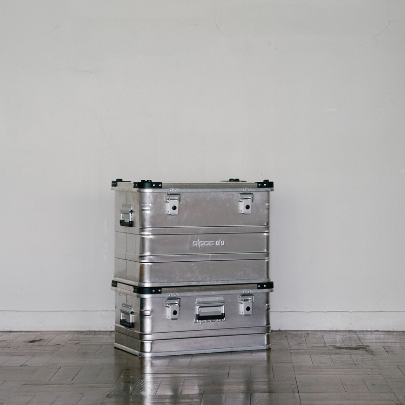 ALPOS ALUMINUM CONTAINER / with Stacking Corner - M (73L