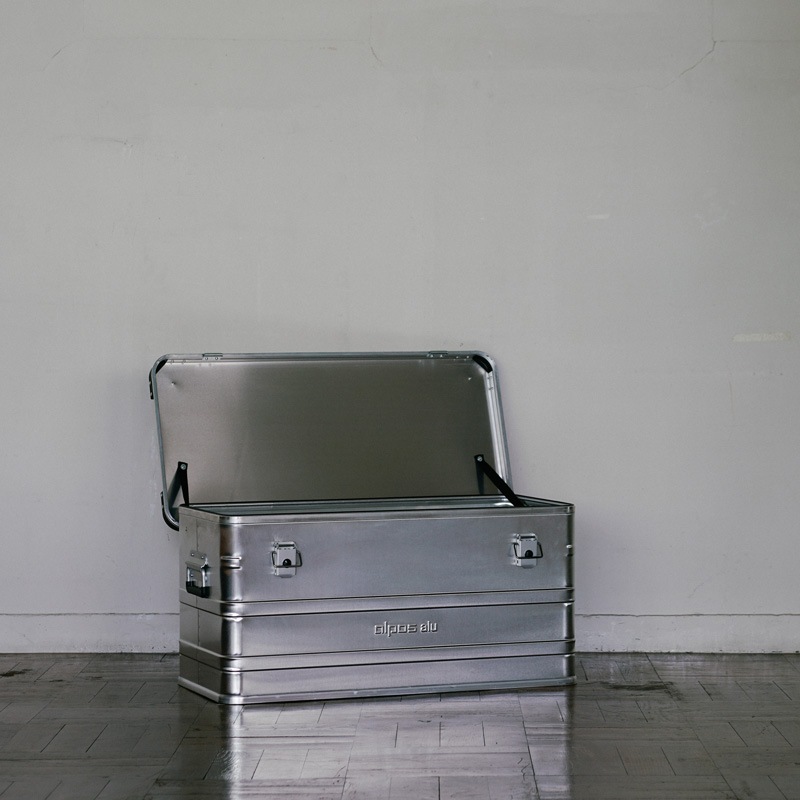 ALPOS ALUMINUM CONTAINER / with Stacking Corner - L (92L