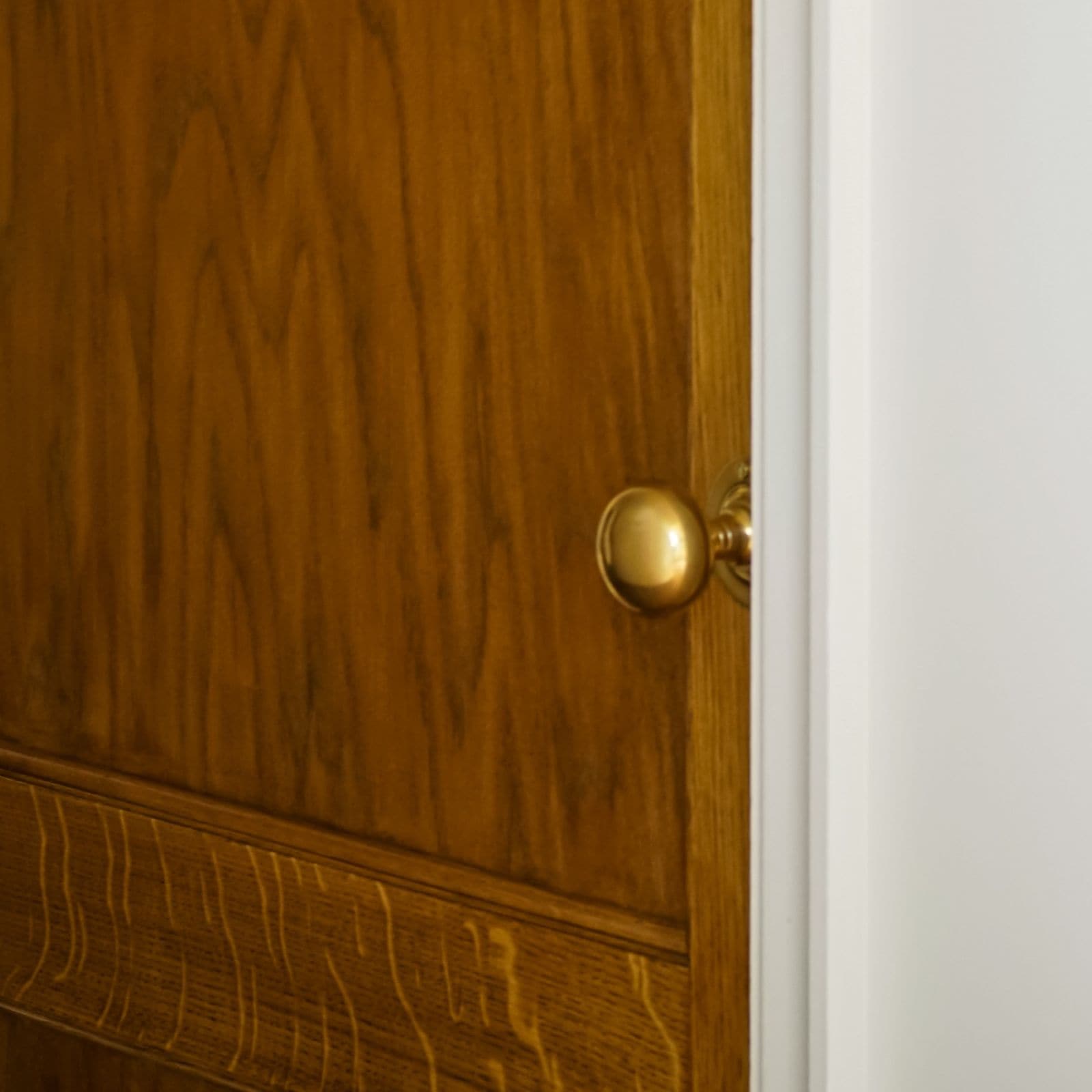 MORTICE DOOR KNOB - Polished Brass