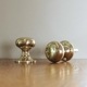 MORTICE DOOR KNOB - Polished Brass