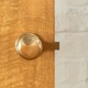 MORTICE DOOR KNOB - Polished Brass