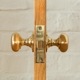 MORTICE DOOR KNOB - Polished Brass