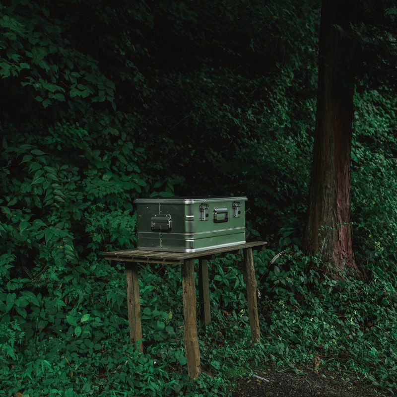 ALPOS ALUMINUM CONTAINER / with Lid - S（47L） | Metal