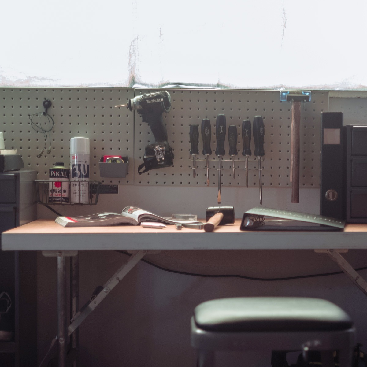 Multi Tool Holder 6-ring for Pegboard