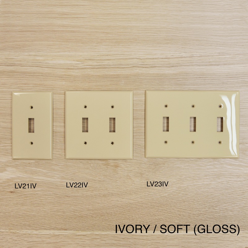 TOGGLE SWITCH PLATE-IVORY