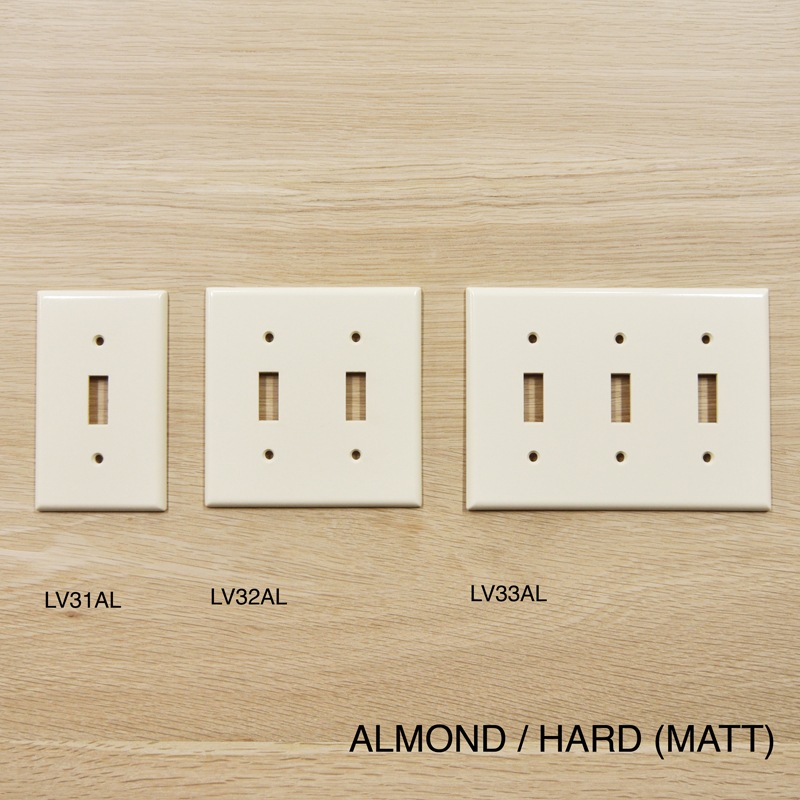 TOGGLE SWITCH PLATE-ALMOND