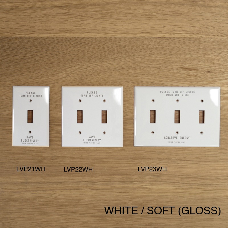 SAVE ENERGY   TOGGLE SWITCH PLATE - WHITE