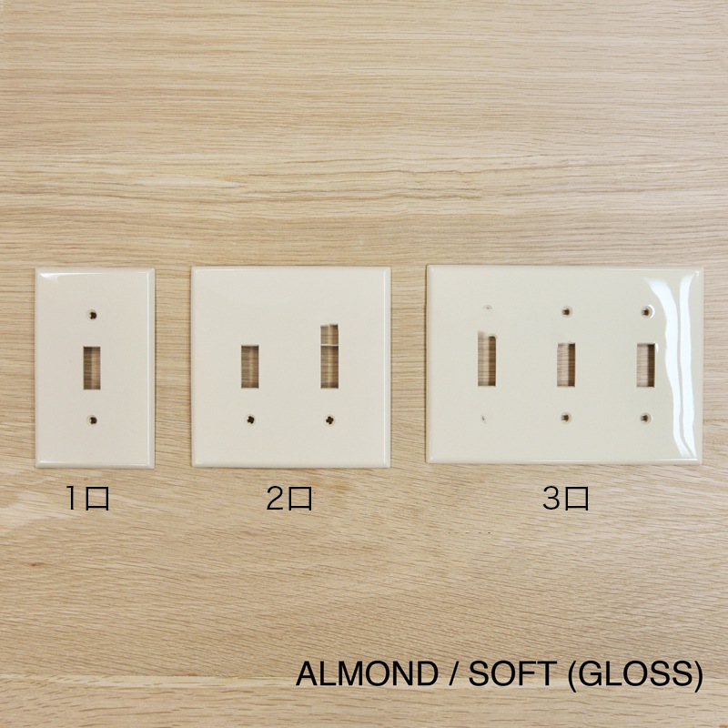 TOGGLE SWITCH PLATE��-��ALMOND