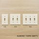 TOGGLE SWITCH PLATE��-��ALMOND