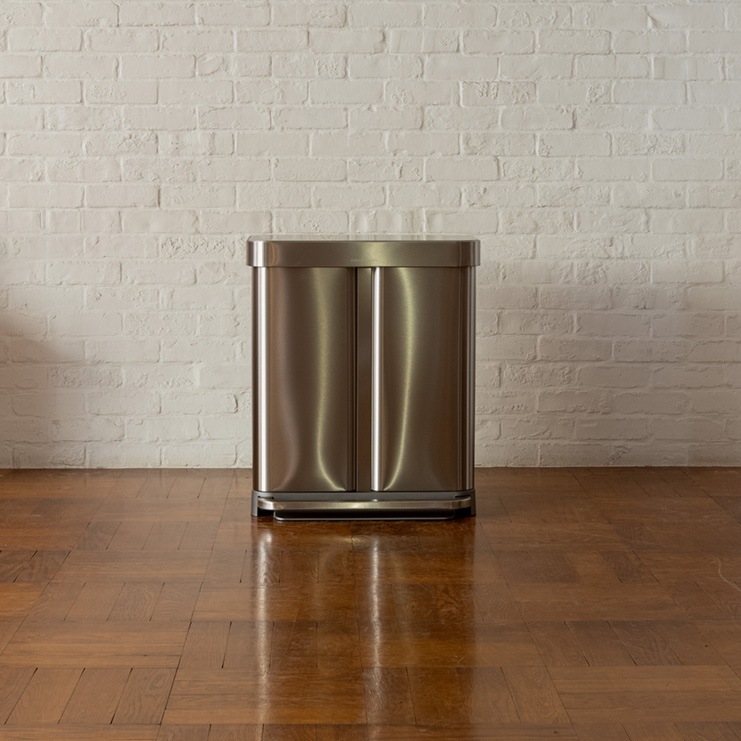 RECYCLER RECTANGULAR STEP CAN 58L