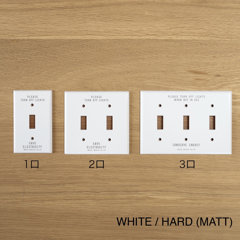 SAVE ENERGY   TOGGLE SWITCH PLATE - WHITE