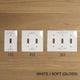 SAVE ENERGY   TOGGLE SWITCH PLATE - WHITE