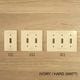 SAVE ENERGY   TOGGLE SWITCH PLATE - IVORY
