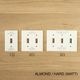 SAVE ENERGY   TOGGLE SWITCH PLATE - ALMOND