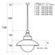 THPG PENDANT LIGHT "26 ROUND SHADE , Black