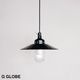 THPG PENDANT LIGHT "35 FLAT SHADE , Black
