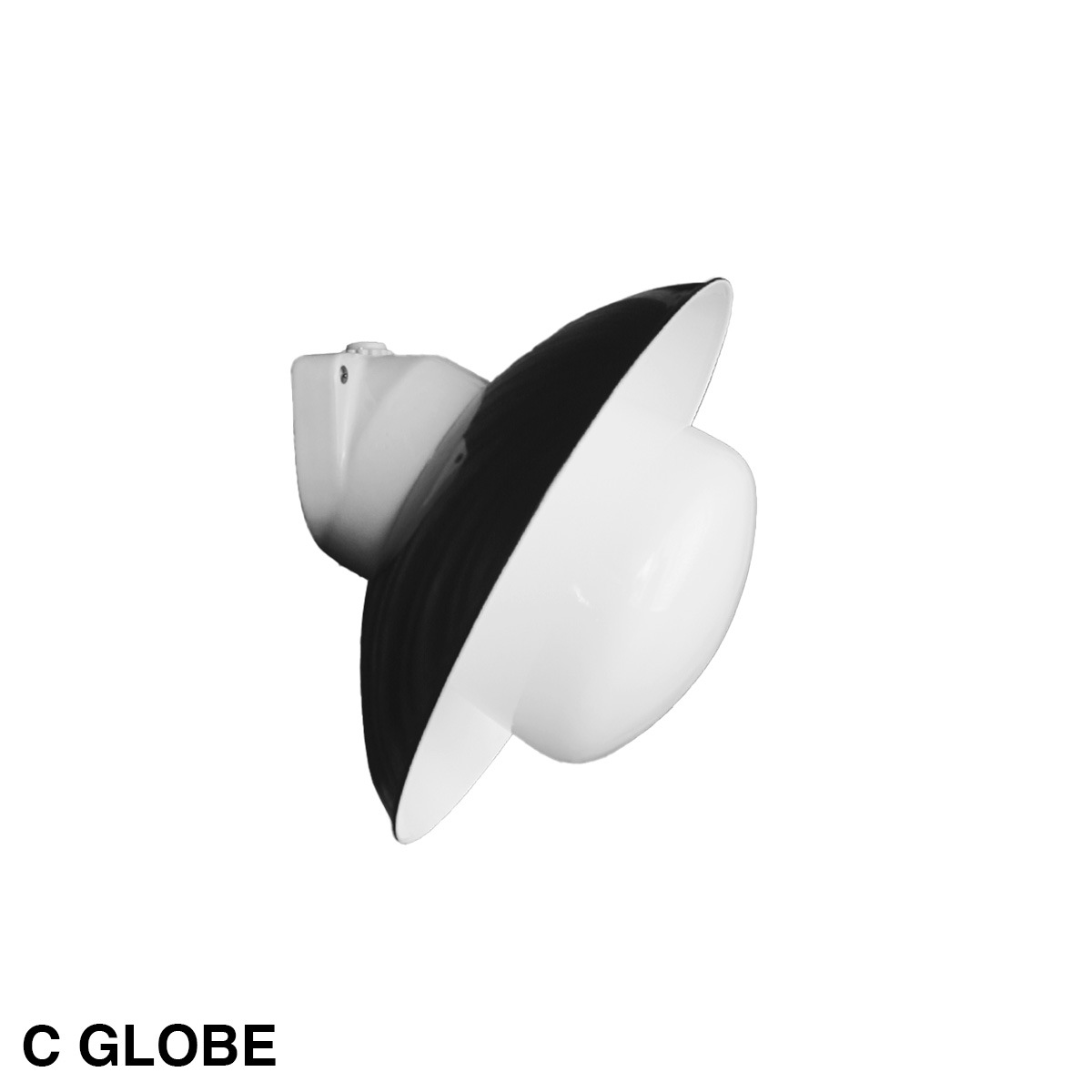 THPG WALL LIGHT "26 ROUND SHADE , Black