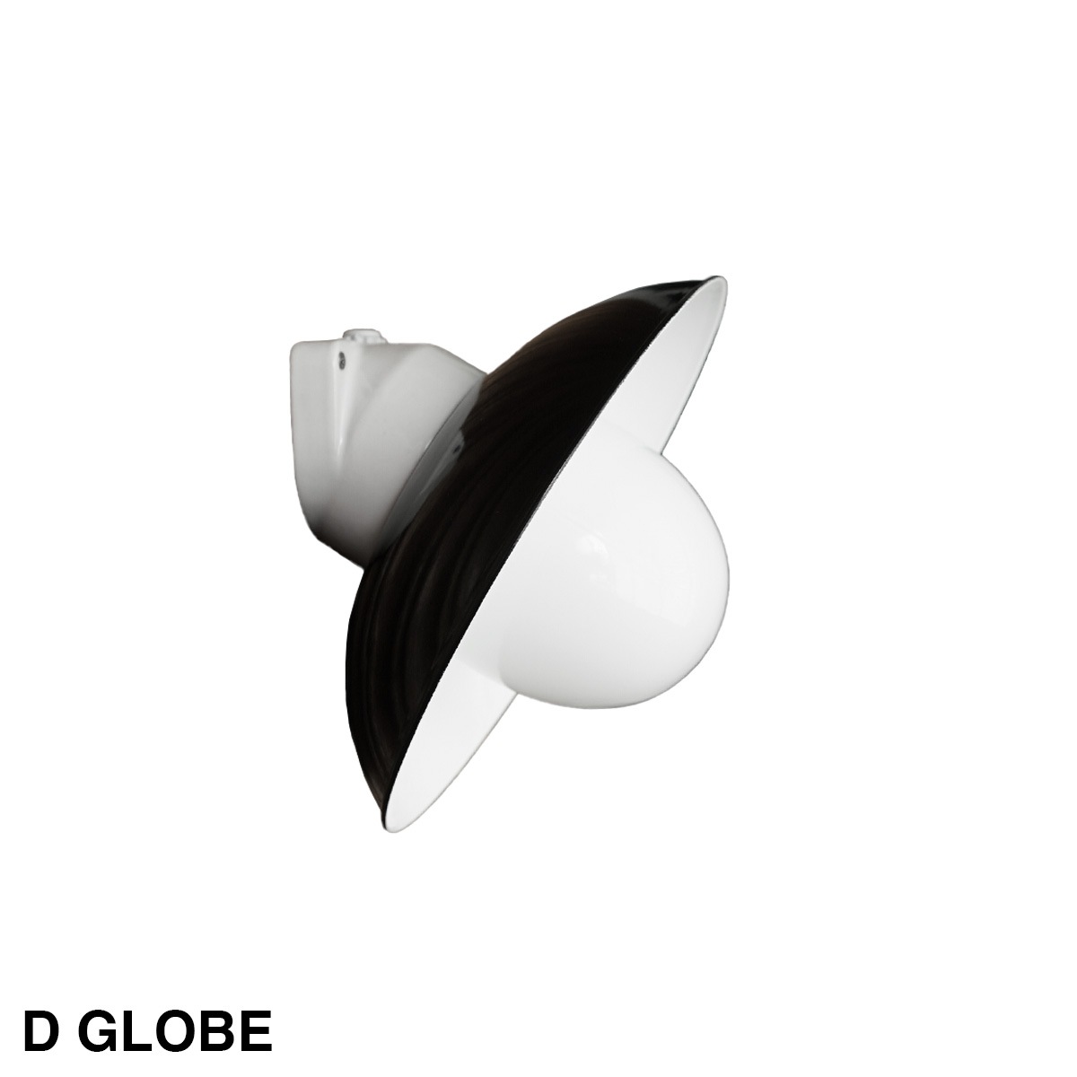 THPG WALL LIGHT "26 ROUND SHADE , Black