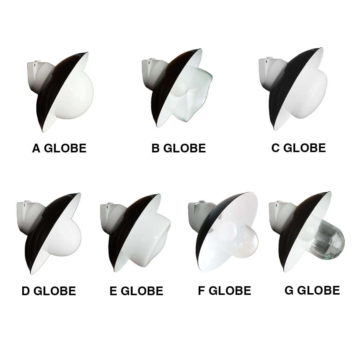 THPG WALL LIGHT "26 ROUND SHADE , Black