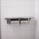DOUBLE TOILET PAPER HOLDER with SHELF