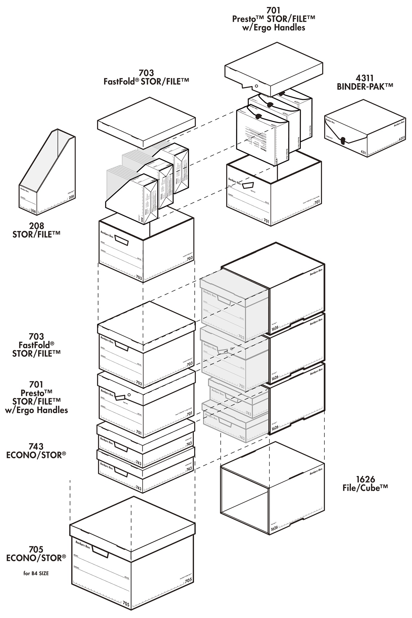 FELLOWES BANKERS BOX - Woodgrain 703S BOX (3�ĥ��åȡ�
