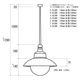 THPG PENDANT LIGHT "26 ROUND SHADE , White