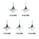 THPG PENDANT LIGHT "35 FLAT SHADE , White