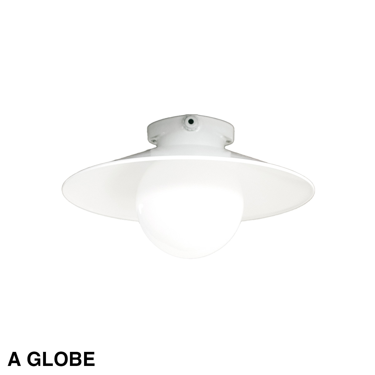 THPG CEILLING LIGHT "35 FLAT SHADE , White